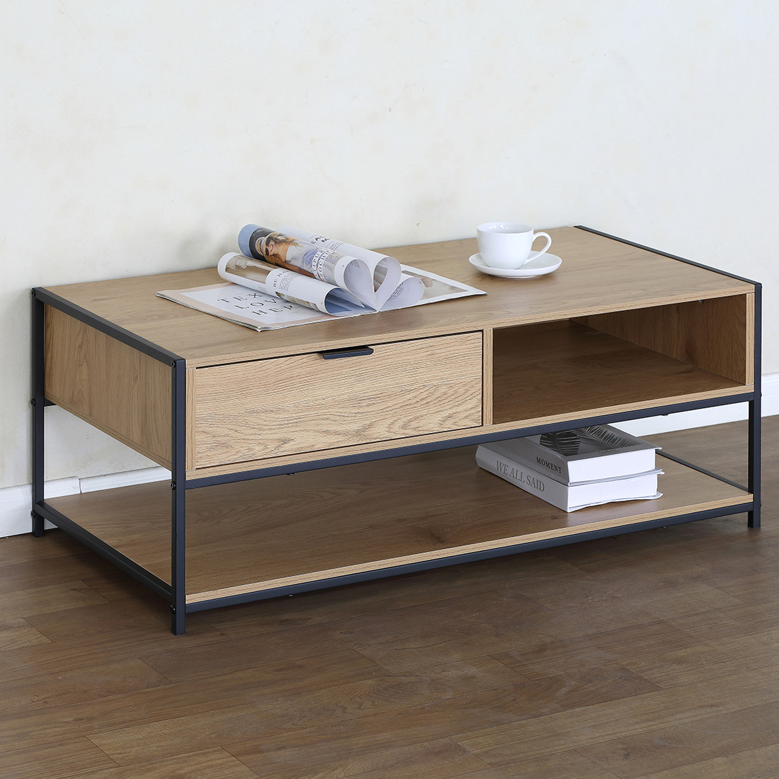 Mesa de TV 2&nbsp;Niveles con Gaveta CLK 