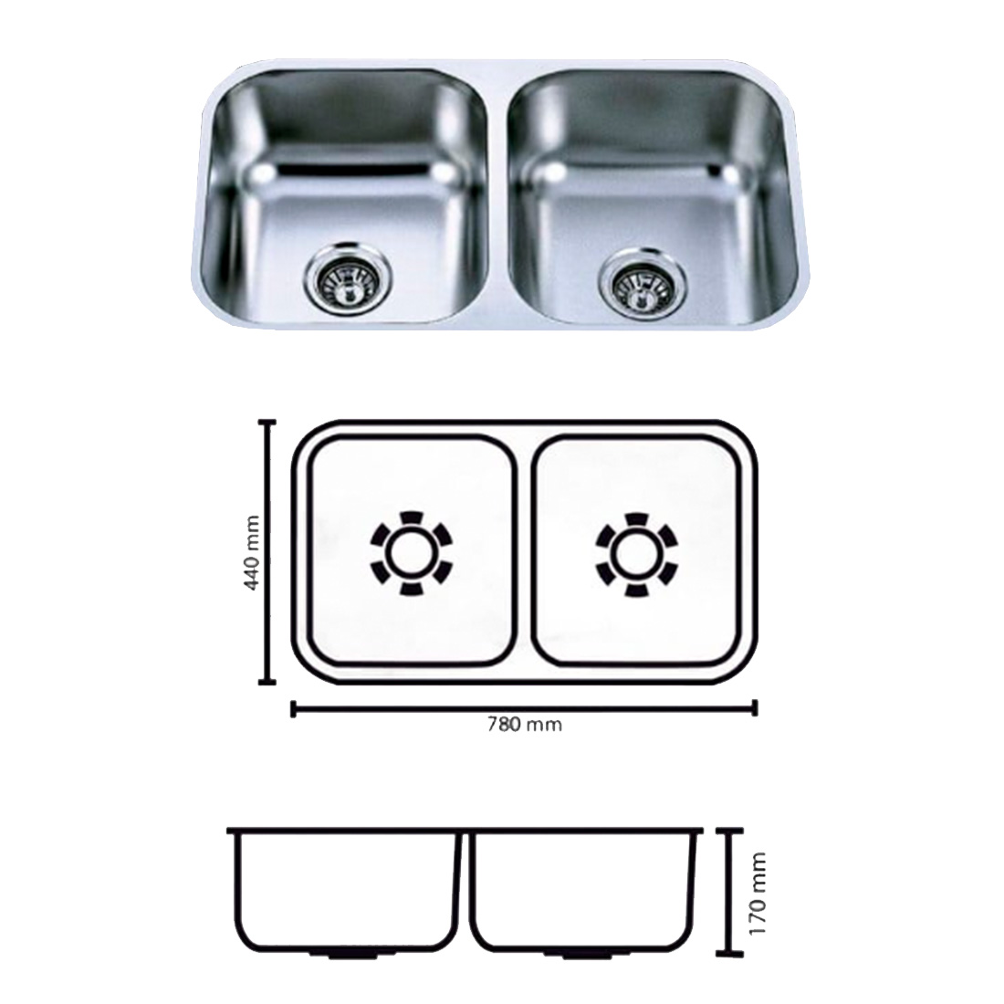 Combo Fregadero + Grifo +  Escurridor + Lavacopas