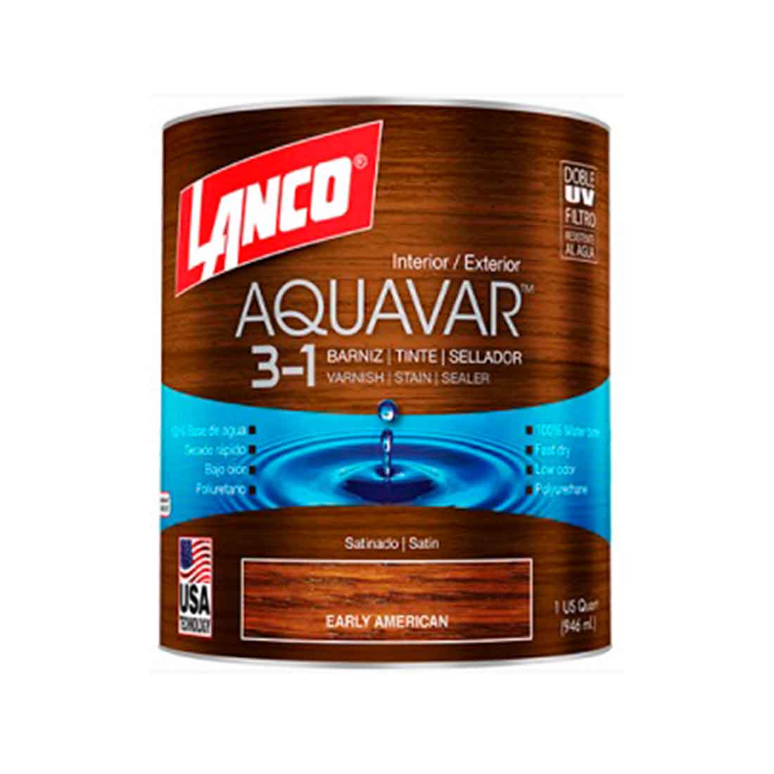 Barniz Lanco Aquavar Early American 1/4 AQ1366-5