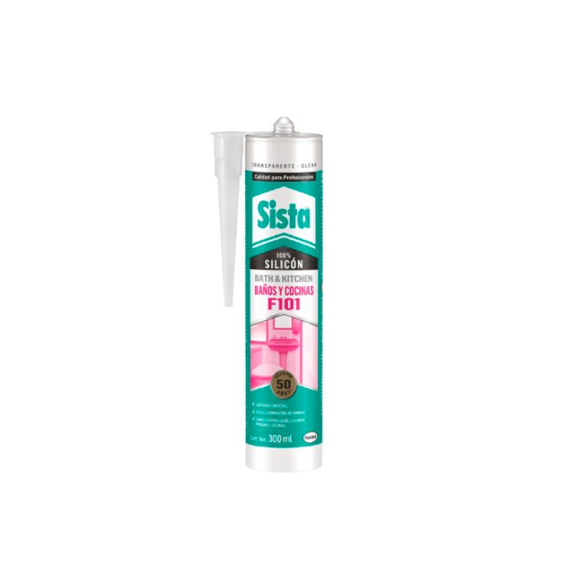 Silicon Sista F101 Transparente 300 ml 