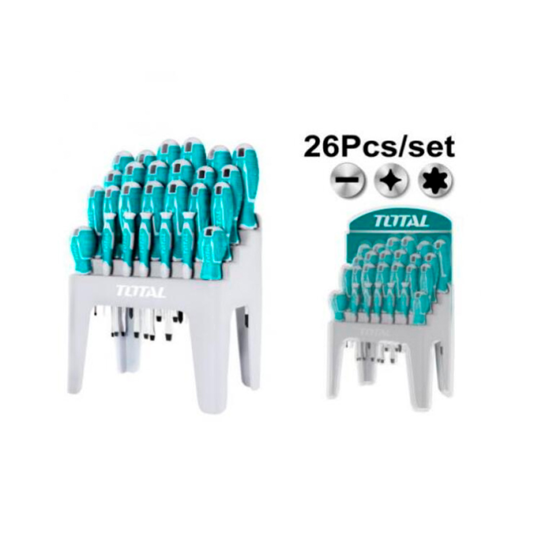 Juego Desatornillador Total 26 pcs